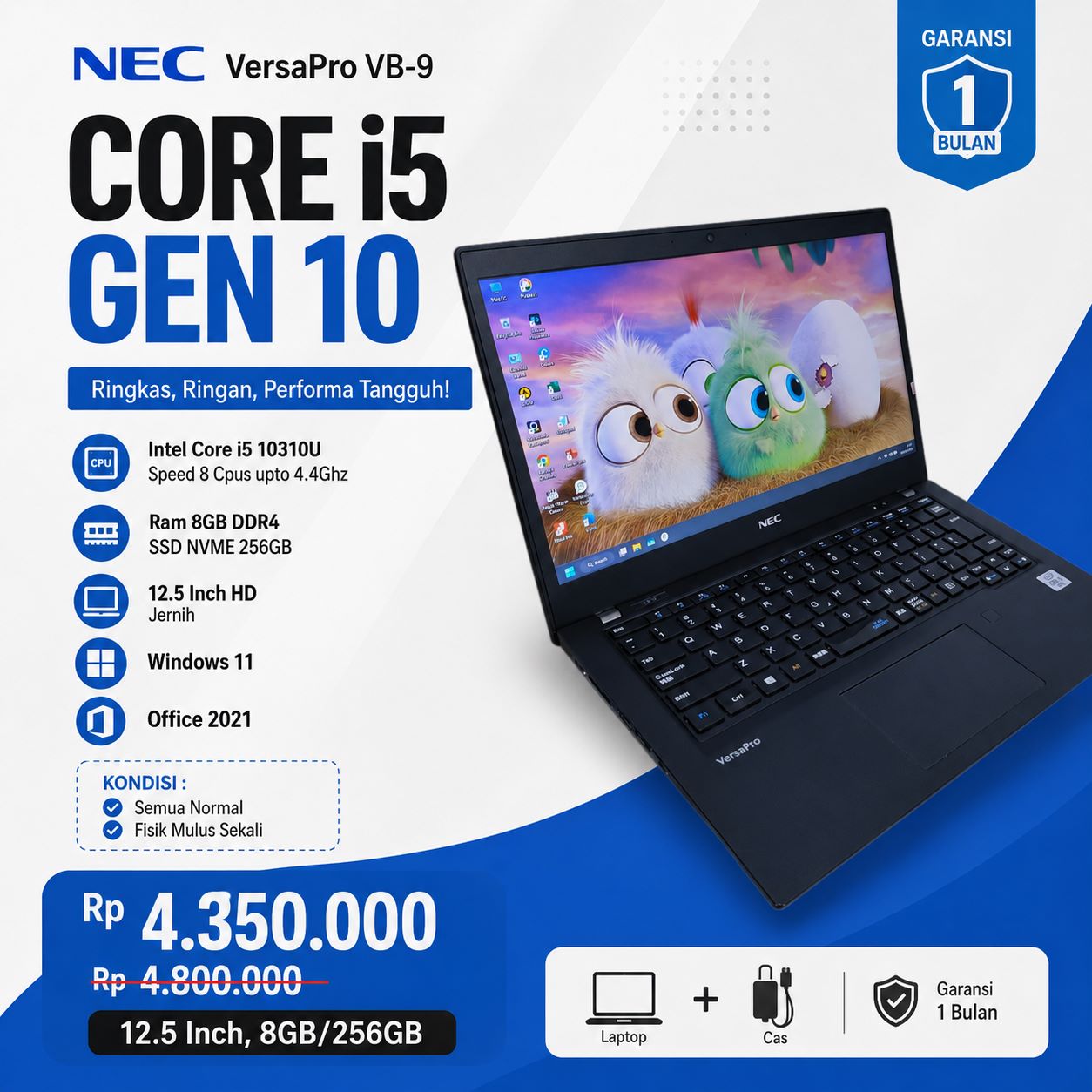 Laptop Seken Pekanbaru - Nec VersaPro VB-9 Core i5 Gen 10